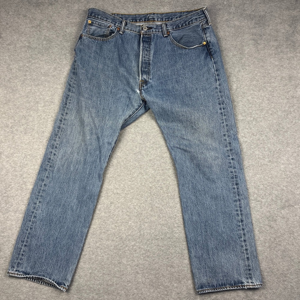 Levi's 501 Jeans Mens 38x30 Blue Original Fit Straight Leg Button Fly Denim
